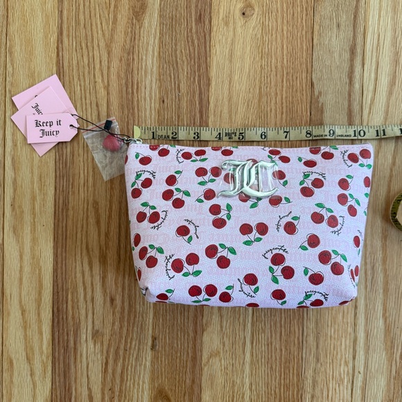 Juicy Couture Travel Cosmetic Bag with Cherries NWT - Picture 4 of 7